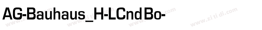 AG-Bauhaus_H-LCnd Bo字体转换